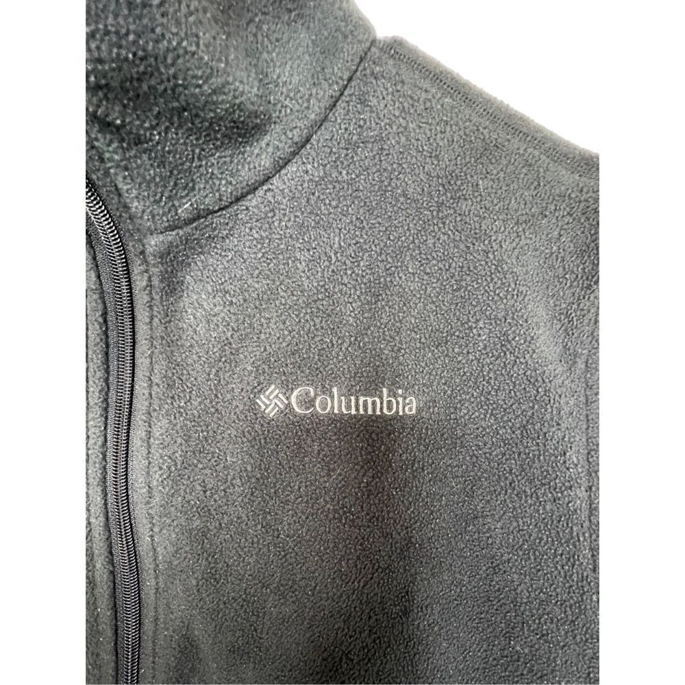 Columbia Black Warm Zip Up Sweater Vest With Pockets - Picture 2 of 5